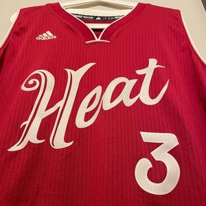 Rare Dwyane Wade Miami Heat Christmas Jersey